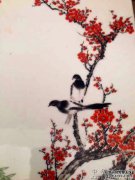 在十二月中旬，我是一个灿烂的桃花和